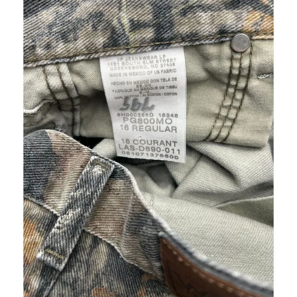 Vintage Wrangler Mossy Oak Camo Hunting Jeans Women 16 Camouflage Pant 26' waist